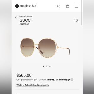 Gucci Brown Gradient & Yellow Sunglasses GG0595S